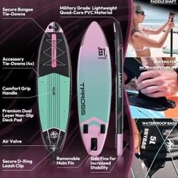 New in box xl  extra wide 35 wide 11ft 6 long inflatable sup paddleboard paddle board kayak