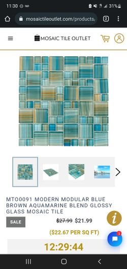 Pool Tiles $15 A Sq Ft , Save Almost Half Off