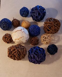 Variety of decorative balls...