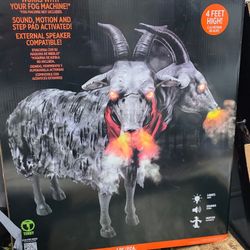 Contamination Kid Animatronic Demonic 2 Headed Goat PARTY CITY