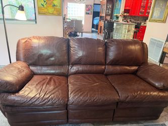 Couch recliner brown
