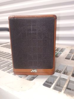 JVC MINI SPEAKERS CHERRY WOOD