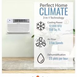 MAKE OFFER Keystone In Wall Air Conditioner Unit 12,000 BTU 