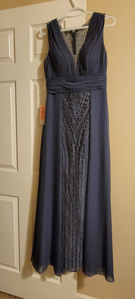 Evening Dress, Size 8, Color: Stormy 