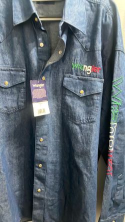 Wrangler Denim Western Snap Button Shirt