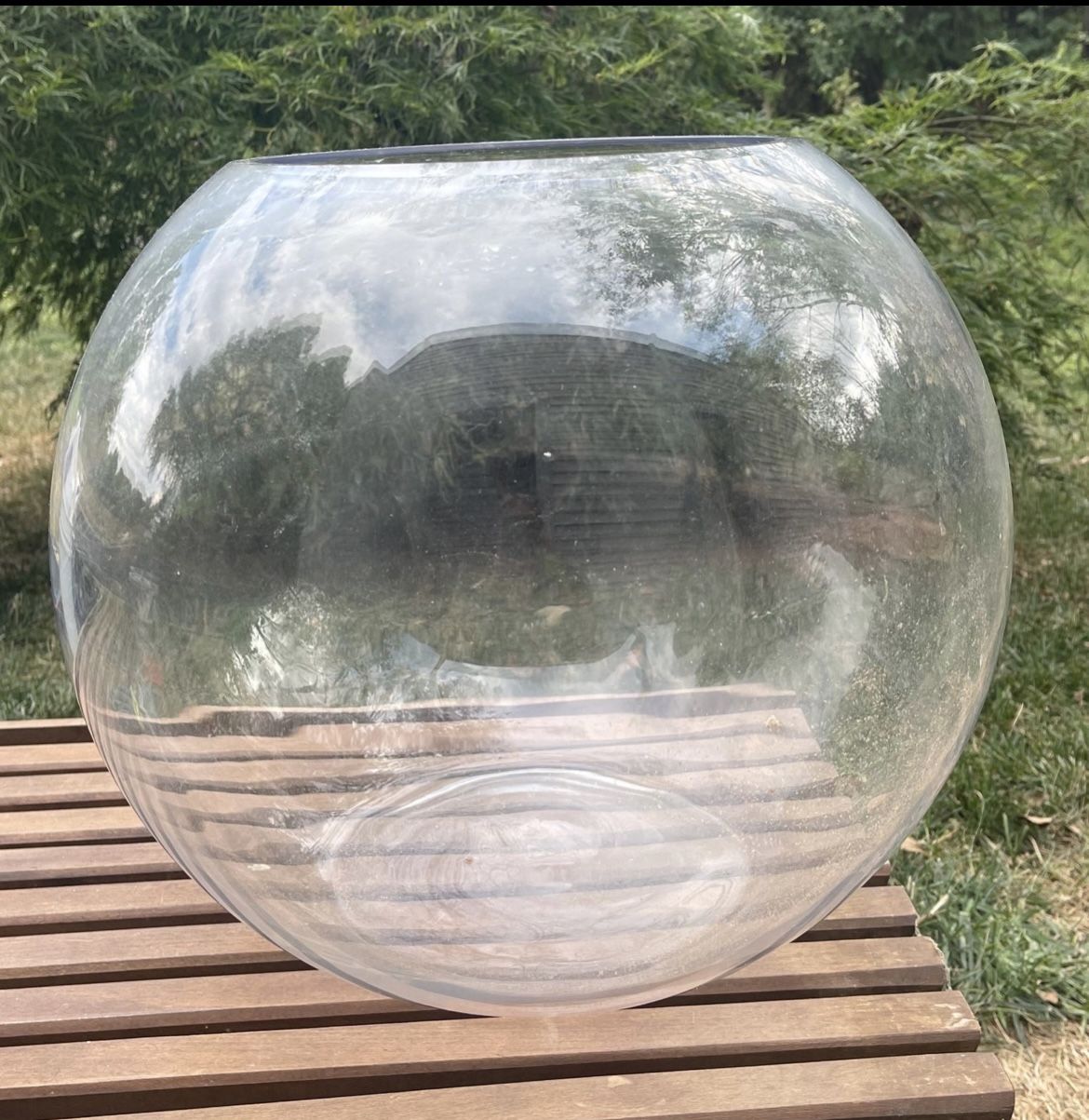 Clear Huge Round Bubble Vase