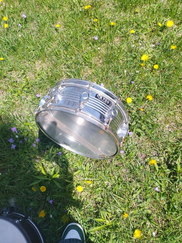 Silver Metal Snare DRUM CB 700 With Tone Tuner