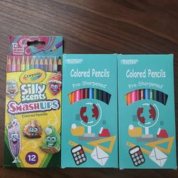 3 Packs Rarlan And Crayola Colored Pencil 
