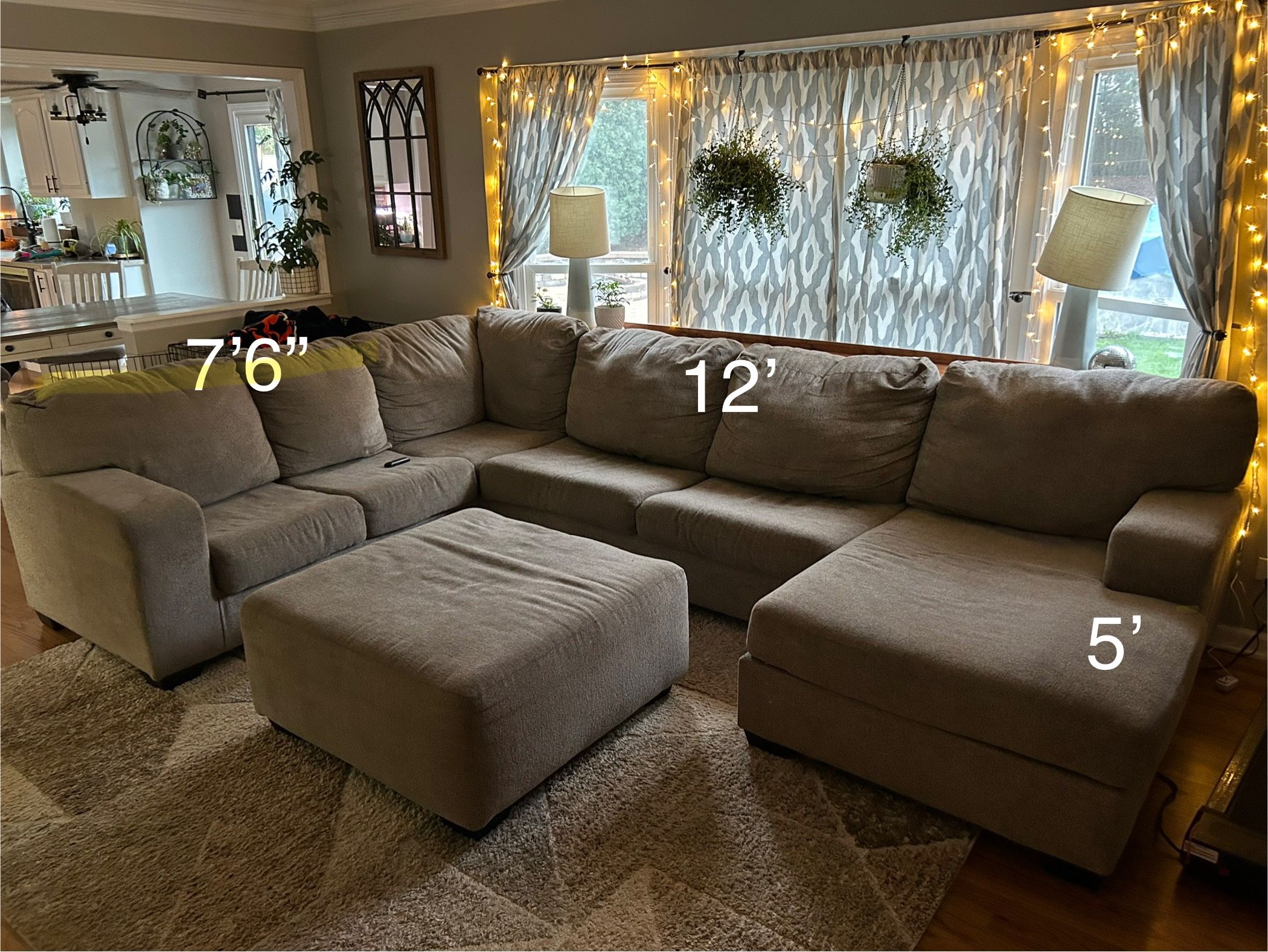 3 Pc Sectional Couch 