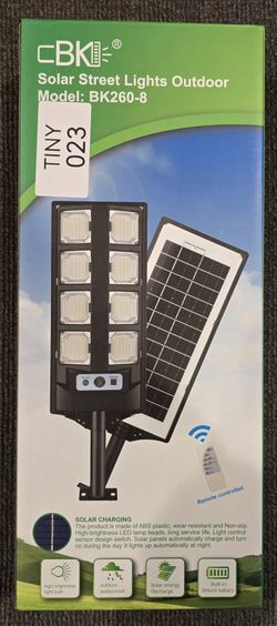 LED street Solar Flood Lights with Motion Sensor, 800 WATTS (1 PK)