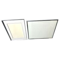Set of 2 Metal Silver Frames | Glass not Plexiglass | Poster and Fine Art Display | 41x32 | 27x35