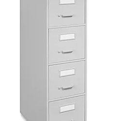 Vertical File Cabinet - Letter, 4 Drawer, Light Gray - NO LOCK