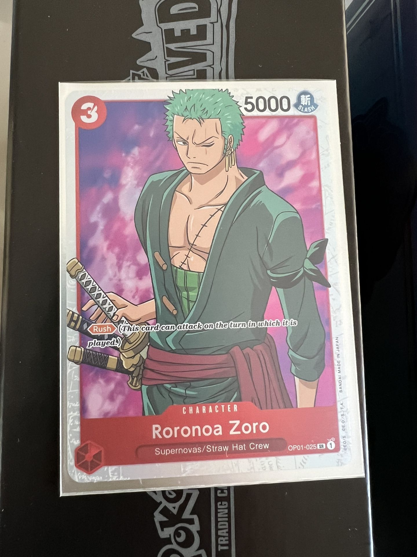 Roronoa Zoro OP01-025 Romance Dawn One Piece Card Japanese