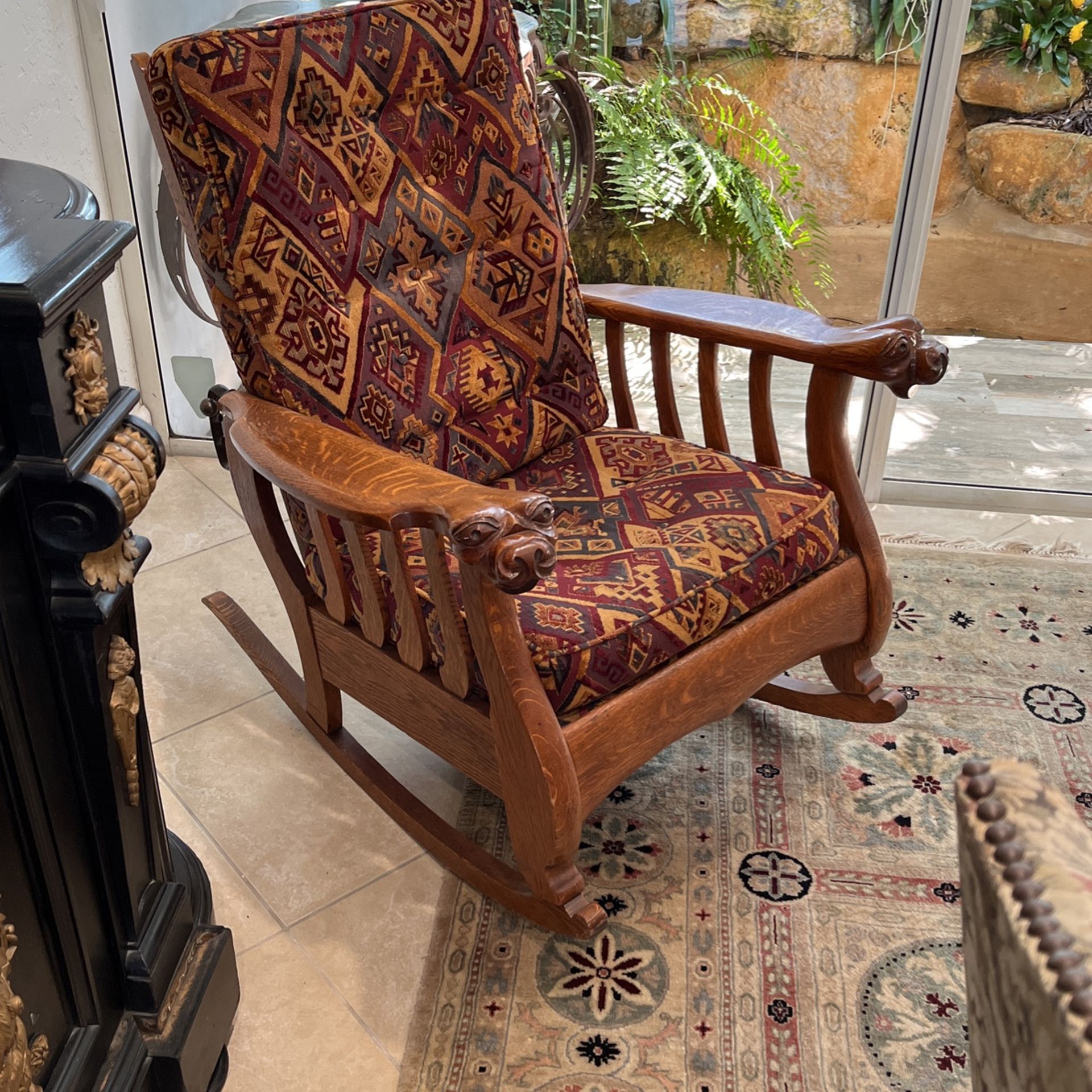 Vintage Late 1800s Morris Rocking Chair