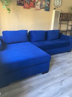 Royal Blue Velvet Couches