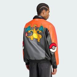 Pokémon x Adidas collab Charizard 8 ball jacket