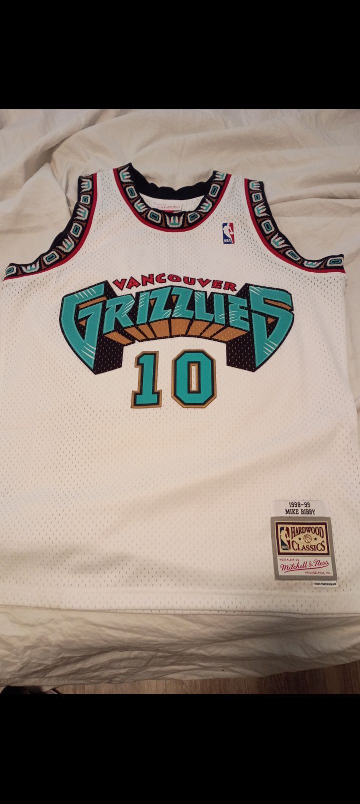 MIKE BIBBY MITCHELL&NESS JERSEY
