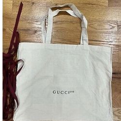 NEW Gucci Reusable Canvas Shopping Authentic Tote