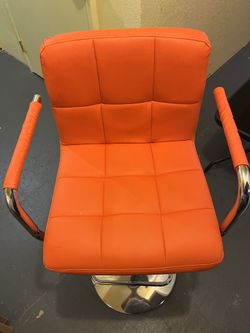 Orange Barstool 
