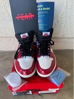 Jordan 1 Retro High OG Fearless White Black University Blue Size 10.5. Good Condition Cash Or Bitcoin Only
