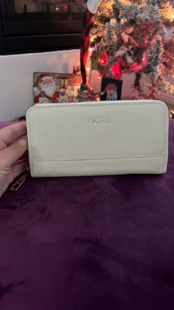 White Leather Wallet