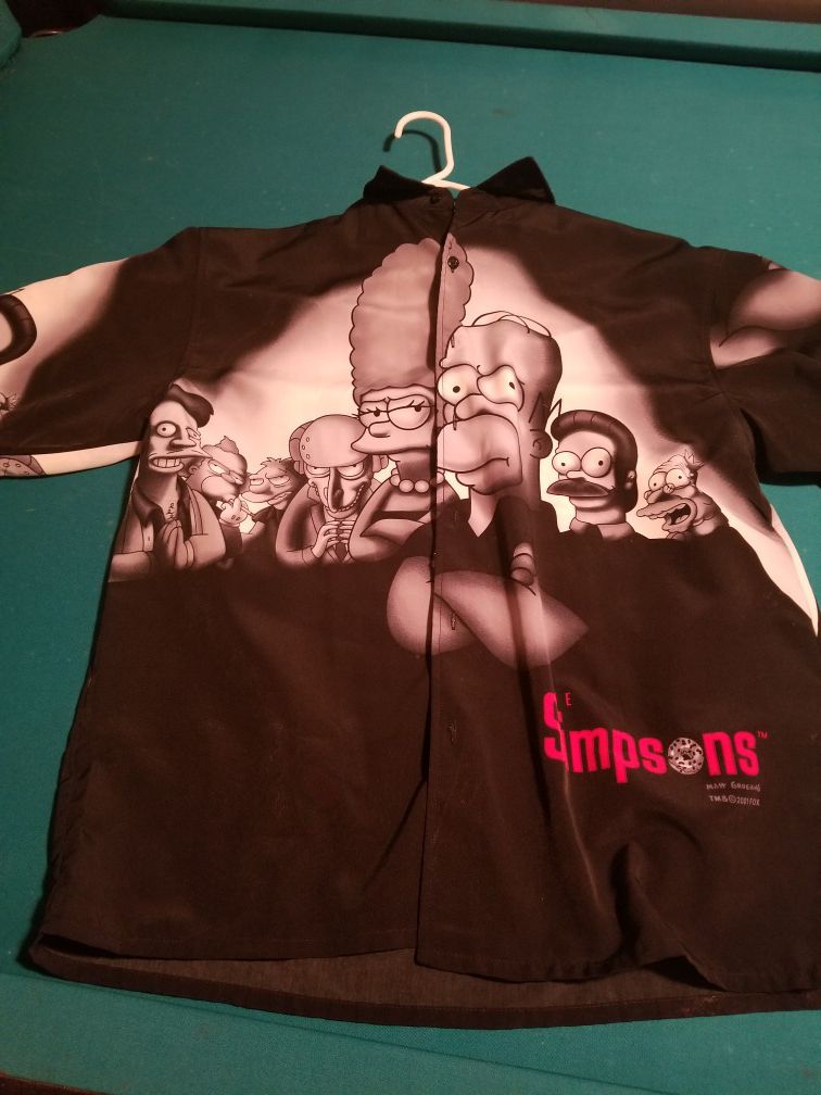 The Simpson's mafia Sopranos theme shirt XL