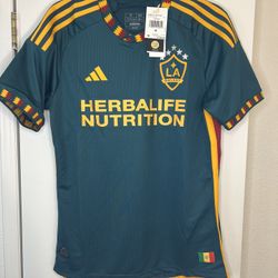 Men's LA Galaxy adidas Green 2024 Angeleno Kit Authentic Jersey Medium  