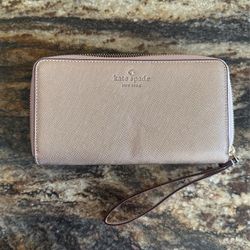 Kate Spade Shimmer Rose Gold Wallet 