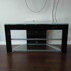 Corner Tempered Glass TV Stand
