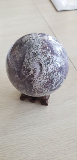 Purple Moss Agate Sphere