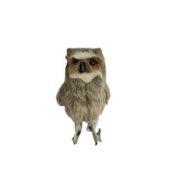 Cute Folktails Mini Finger Puppet Plush 4" Baby Horned Owl Bird Barn