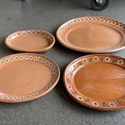 Oval Clay Dining Plates For Events Or Your Home!!! Platos Para Los Eventos De Barro