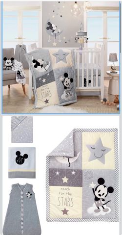 Disney Mickey Mouse Baby Crib Bedding Set