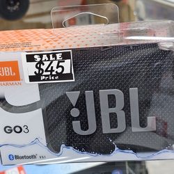 JBL GO3 SPEAKER. STORE PICK UP ONLY.