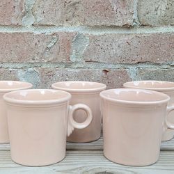 Vintage Homer Laughlin Fiesta Apricot Mugs 