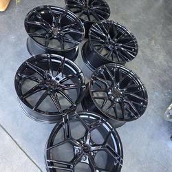 20inch aftermarket staggered wheels and tire for sale 5×112