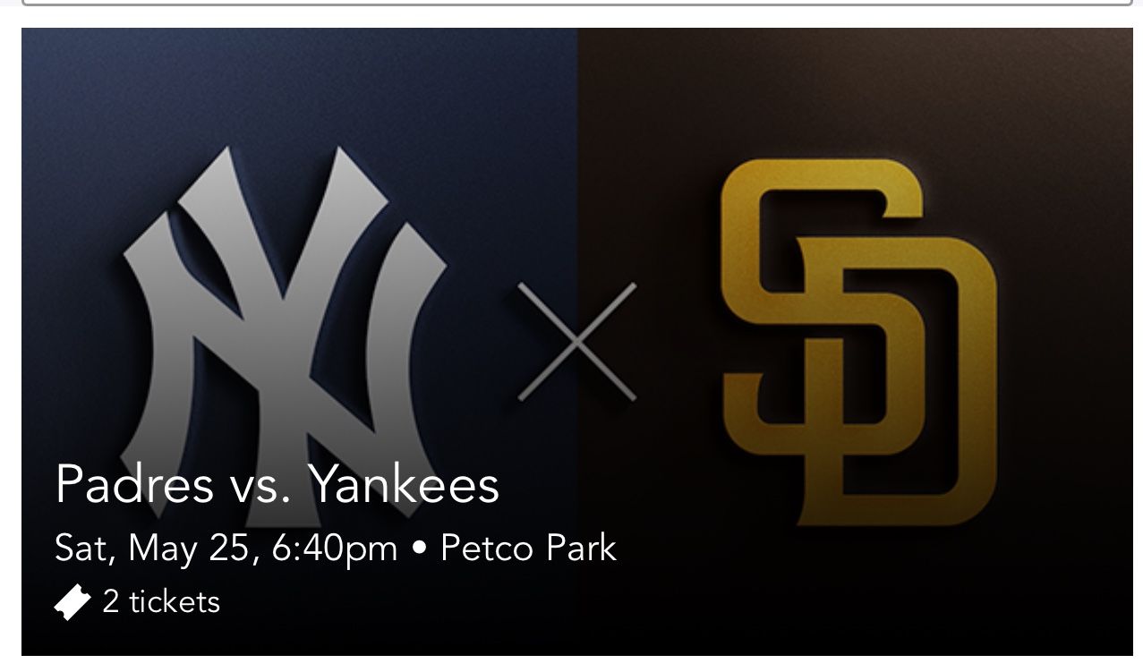 Padres Vs Yankees Tickets 5/25
