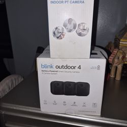 Blink Outdoor  Camera. And A Small Home Indoor   Camera  Both Brand New    Ask  60 