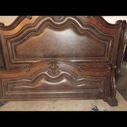 king size wood bed frame