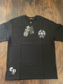 Chrome Hearts Black Graphic T-Shirt with Tags