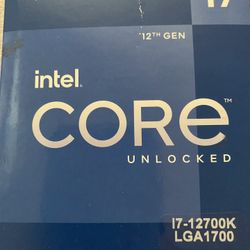 Intel i7 12th Gen 12 12700k LGA1700
