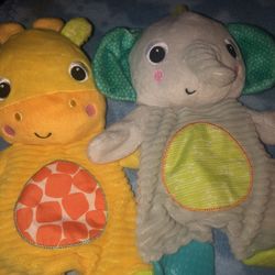 Cute Baby Toy Animals With Teething Parts