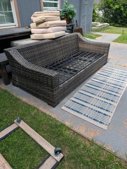 Wicker sofa
