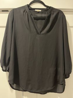 Black Blouse Size Small Pleione Brand