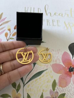 Stainless Steel Gold Earrings 