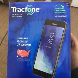 New, unused Samsung Galaxy J7 tracfone