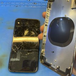 Back Housing Back Glass With Frame For iPhone X 