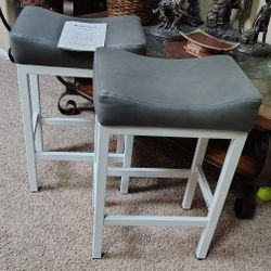 Barstools. Leather & Metal By Raynesys NEW