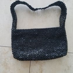 Black Beads Purse