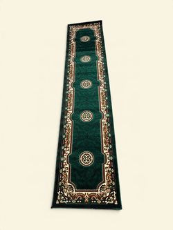 Brand New 3x15 Emerald Green Runner Rug